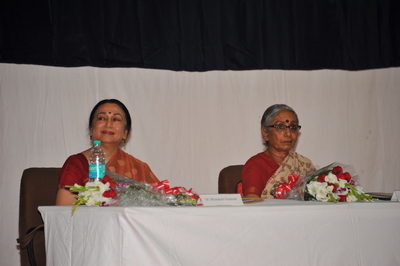 Dr. Meenakshi Gopinath, Eminent Political Thinker, Author, Peace Crusader, Social Worker & Principal, Lady Shri Ram College, New Delhi (April 2012)