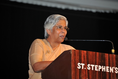 Dr. Sr. Serena, Principal, Sophia Girls College, Ajmer (October 2013)