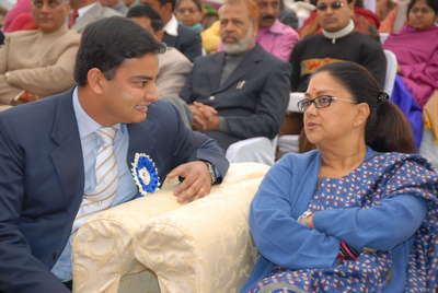 Smt. Vasundhara Raje, Hon’ble Chief Minister, Rajasthan (January 2008)